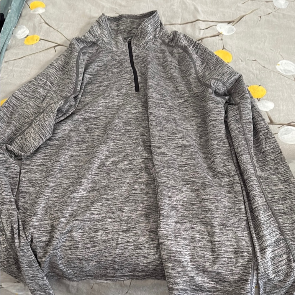 Zella Gray Cardigan Knit Sweater